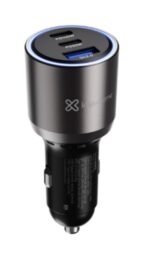 Cargador de Auto Klip Xtreme PowerCar 140W USB-C PD 3 Puertos